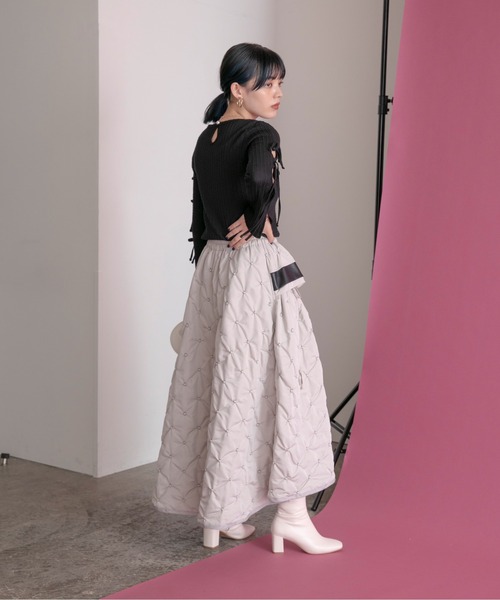 「Eimee Law」 フレアスカート 38 ブラック レディース_9