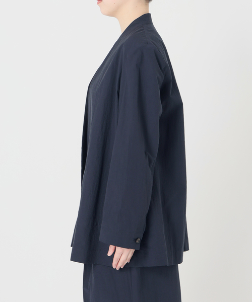 ジャケット ノーカラージャケット 「手洗い可」Dry Touch Collarless ジャケット レディースの画像