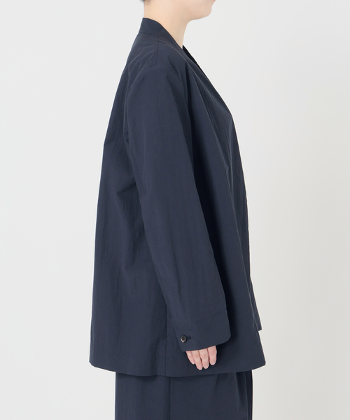 ジャケット ノーカラージャケット 「手洗い可」Dry Touch Collarless ジャケット レディースの画像