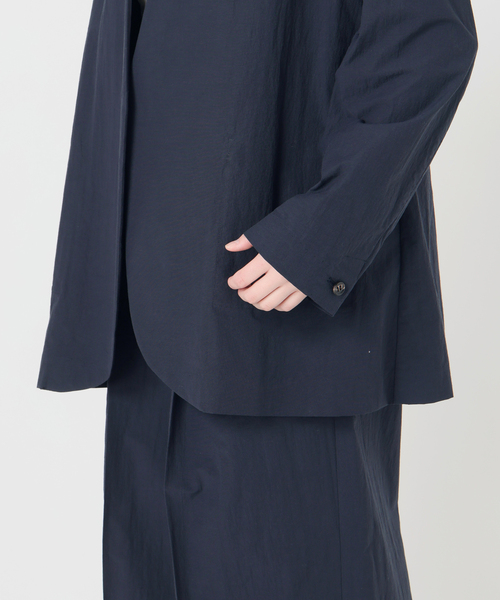 ジャケット ノーカラージャケット 「手洗い可」Dry Touch Collarless ジャケット レディースの画像