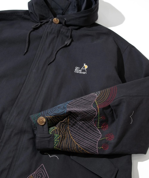 「go slow caravan」 マウンテンパーカー MEDIUM ダークグレー メンズ_画像3