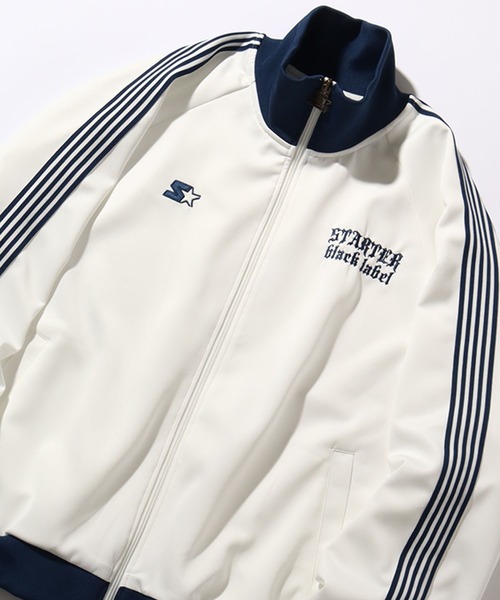 「STARTER BLACK LABEL」 ジャージブルゾン X-LARGE ホワイト メンズ_画像2