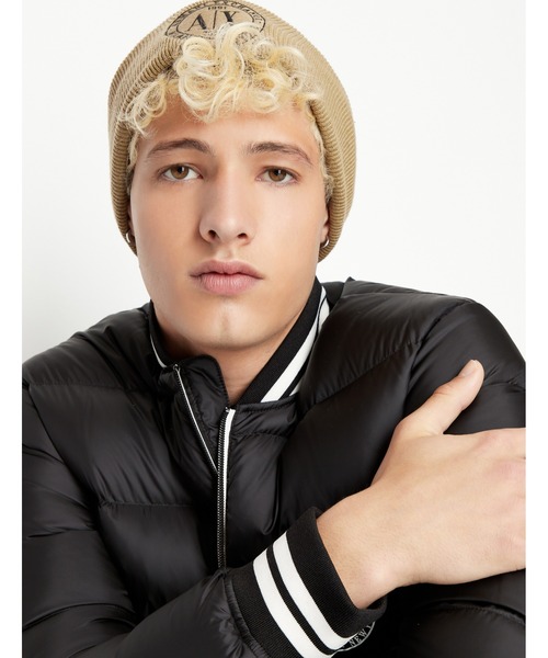 ARMANI EXCHANGE 「ARMANI EXCHANGE」 ニットキャップ FREE ブラック