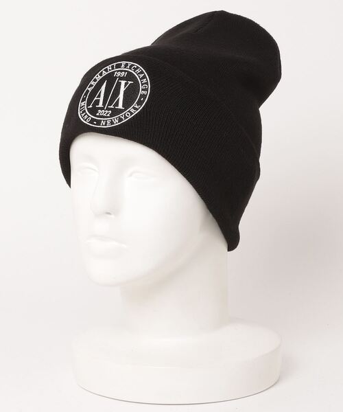 ARMANI EXCHANGE 「ARMANI EXCHANGE」 ニットキャップ FREE ブラック