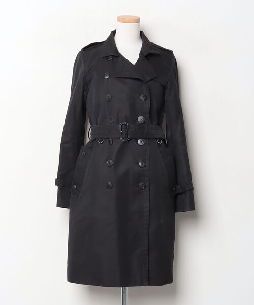 Aquascutum（アクアスキュータム） トレンチコート - ブラック