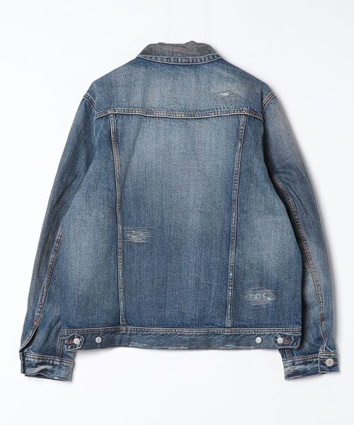 デニムジャケット gジャン 12oz SOFT DENIM TRUCKER JACKET（VINTAGE processing.） メンズ レディースの画像