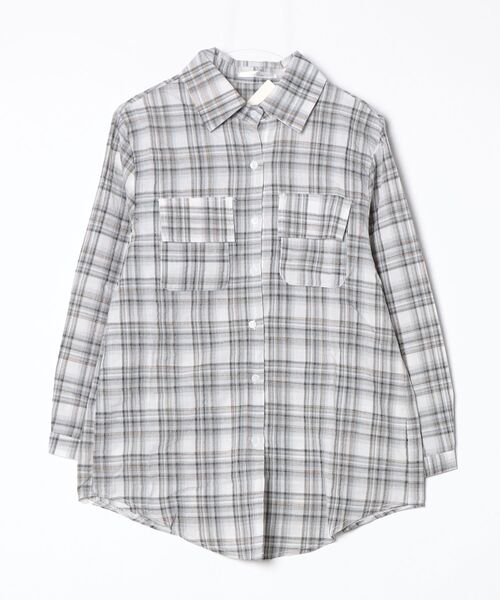 「solleim」 長袖シャツ M グレー レディース_画像3