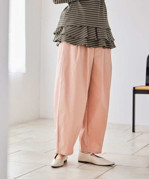 パンツ 軽らくトラウザーパンツ「プチ・プラスサイズあり」 レディースの画像