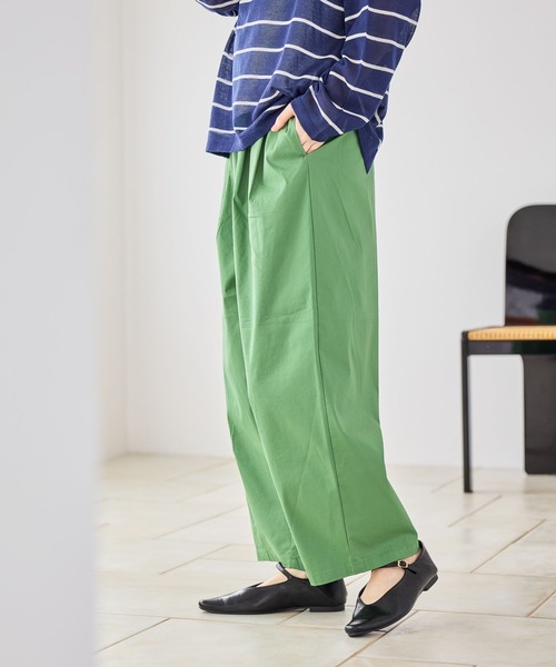 パンツ 軽らくトラウザーパンツ「プチ・プラスサイズあり」 レディースの画像