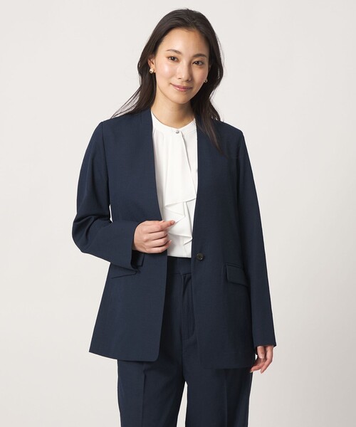 tシャツ シボ リラックス ジャケット ‐セットアップ対応・マシンウォッシャブル‐「A DAY IN THE LIFE」 レディースの画像