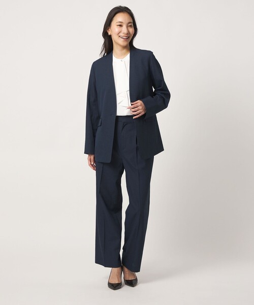 tシャツ シボ リラックス ジャケット ‐セットアップ対応・マシンウォッシャブル‐「A DAY IN THE LIFE」 レディースの画像