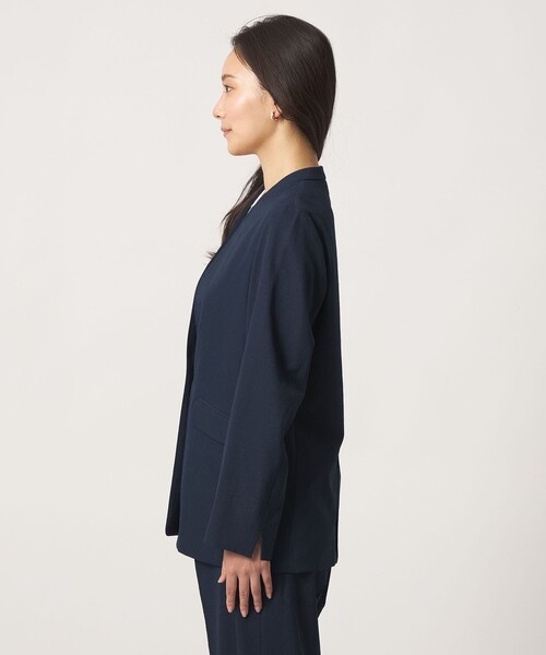 tシャツ シボ リラックス ジャケット ‐セットアップ対応・マシンウォッシャブル‐「A DAY IN THE LIFE」 レディースの画像