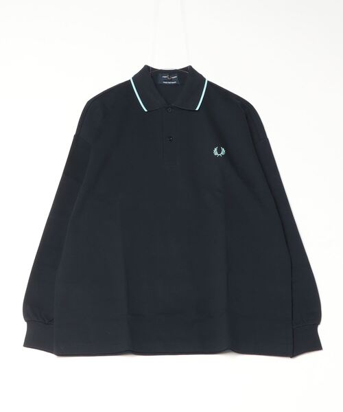 FRED PERRY（フレッドペリー） 長袖ポロシャツ MEDIUM ネイビー メンズ