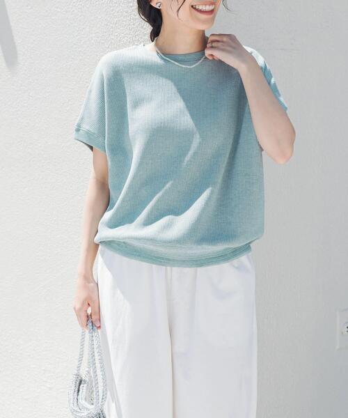 新品タグ付き　かぐれ　コットンラッセルレースポンチョ　アーバンリサーチドアーズ URBAN RESEARCH DOORS（アーバンリサーチドアーズ） tシャツ 「新色