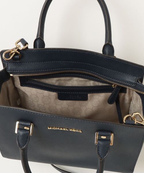 「MICHAEL KORS」 ワンポイント2WAYバッグ - ネイビー レディース_画像4