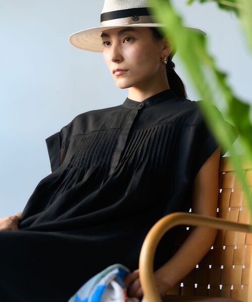 23区（ニジュウサンク） ワンピース 半袖 ウォッシュドシアーボイル