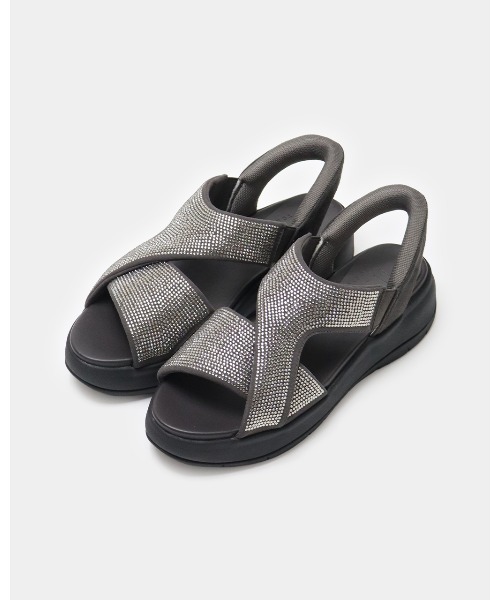 fitfit（フィットフィット） 厚底 サンダル ミュール ハンズフリー