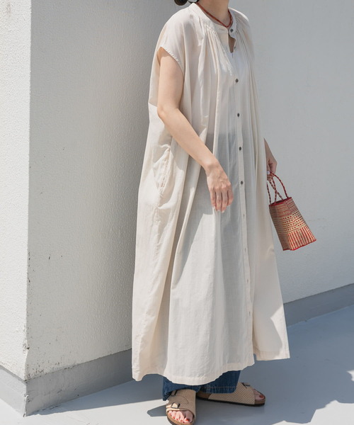 「URBAN RESEARCH DOORS」 ノースリーブワンピース MEDIUM グリーン レディース_画像2