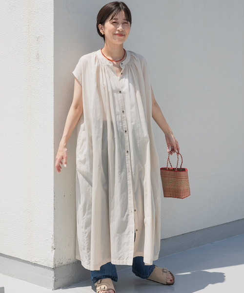 「URBAN RESEARCH DOORS」 ノースリーブワンピース MEDIUM グリーン レディース_画像4