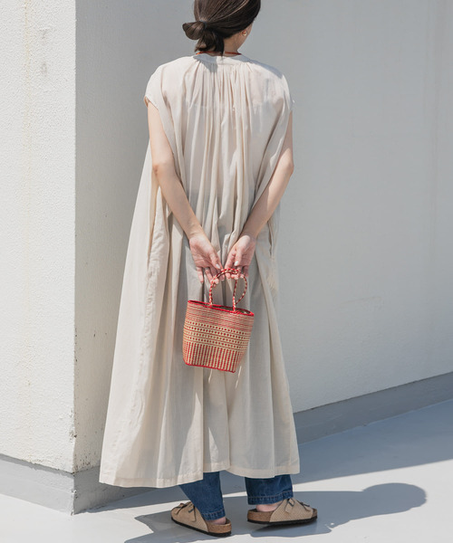 「URBAN RESEARCH DOORS」 ノースリーブワンピース MEDIUM グリーン レディース_画像5