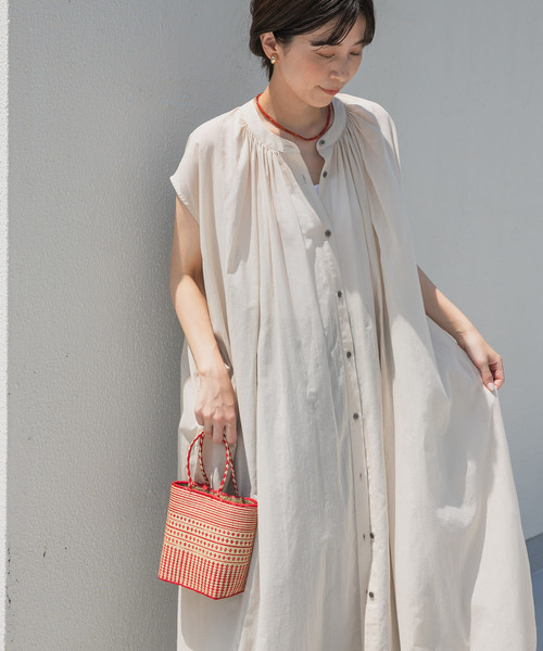 「URBAN RESEARCH DOORS」 ノースリーブワンピース MEDIUM グリーン レディース_画像7