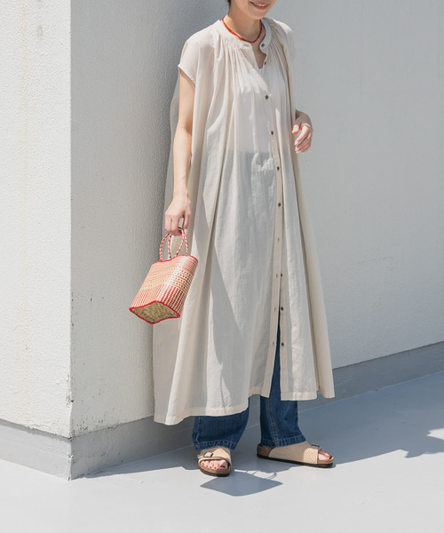 「URBAN RESEARCH DOORS」 ノースリーブワンピース MEDIUM グリーン レディース_画像8
