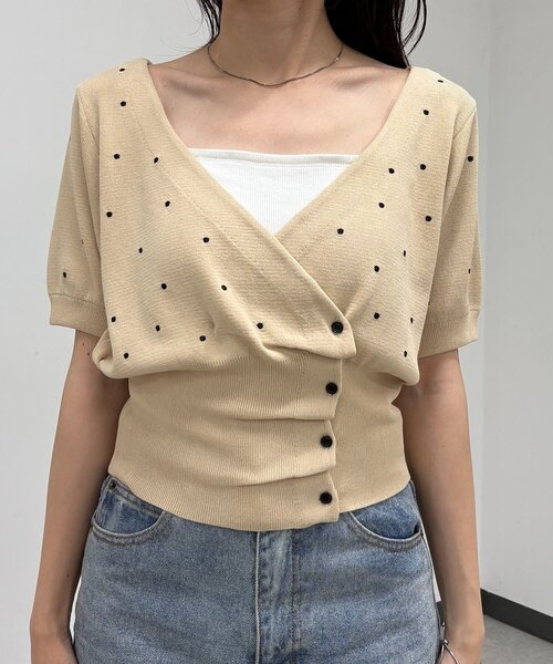 CAPRICIEUX LE'MAGE（カプリシューレマージュ） カーディガン ドット
