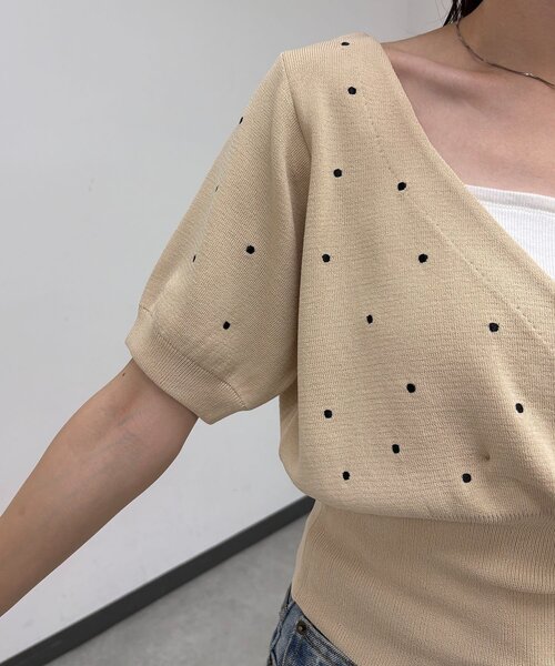 CAPRICIEUX LE'MAGE（カプリシューレマージュ） カーディガン ドット