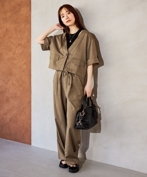 「mysty woman」 セットアップ FREE アイボリー レディース_画像4