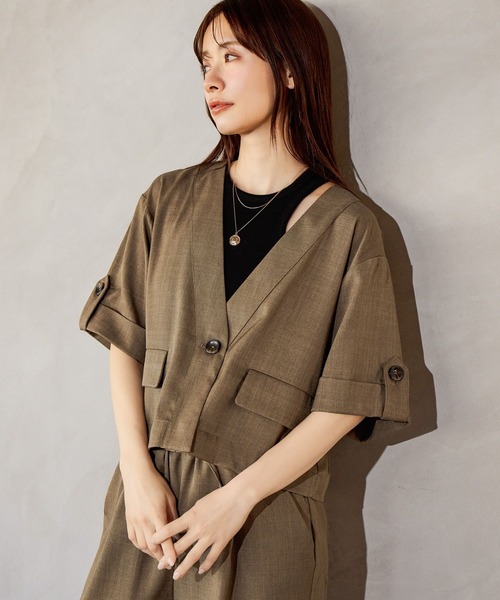 「mysty woman」 セットアップ FREE アイボリー レディース_画像6