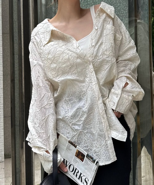 WILLFULLY（ウィルフリー） ブラウス シャツ thread embroidery relax 