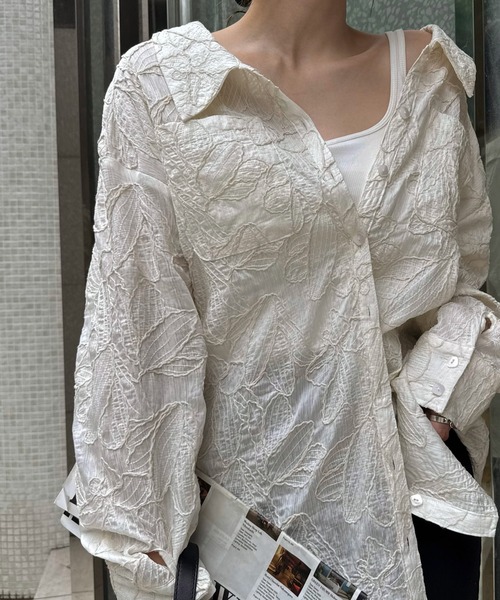 WILLFULLY（ウィルフリー） ブラウス シャツ thread embroidery relax 