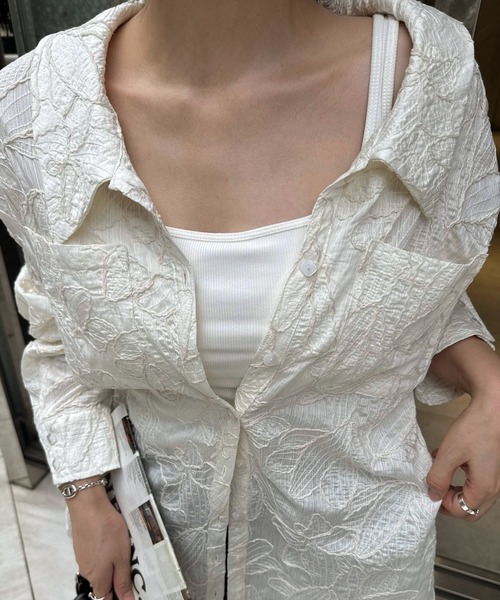 WILLFULLY（ウィルフリー） ブラウス シャツ thread embroidery relax 