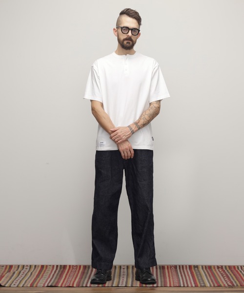 「Schott」 半袖Tシャツ M オフホワイト メンズ_画像2