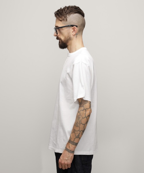 「Schott」 半袖Tシャツ M オフホワイト メンズ_画像8