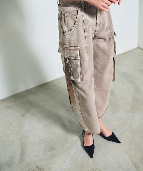 「GRACE CONTINENTAL」 デニムパンツ 36 ブラウン レディース_画像5