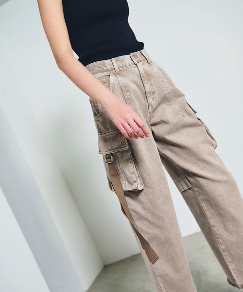 「GRACE CONTINENTAL」 デニムパンツ 36 ブラウン レディース_画像6