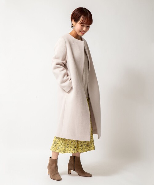 NOLLEY'S 二重織ノーカラーコート : ZOZOTOWN Yahoo!店 - 通販