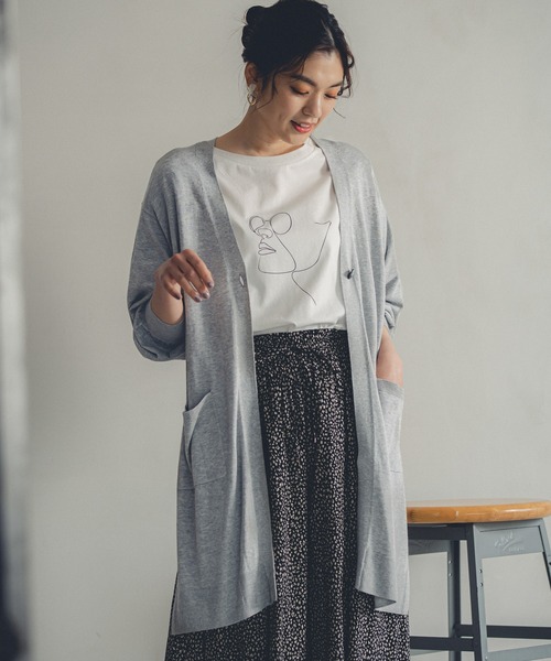 ヴィヴィヴィカーディガン VOAAOV カーディガン 「VOAAOV」WOOL RING JERSEY Cardigan