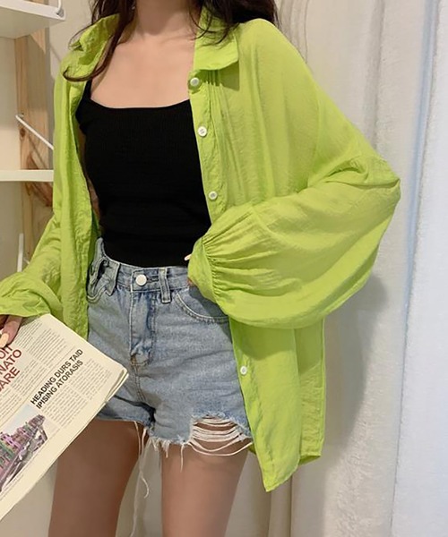 ブラウス シャツ Ruffle Doll Collar Shirt レディース les fees love filles ブラウス シャツ Ruffle Doll Collar