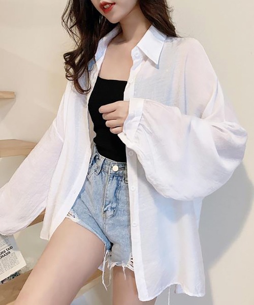 ブラウス シャツ Ruffle Doll Collar Shirt レディース les fees love filles ブラウス シャツ Ruffle Doll Collar