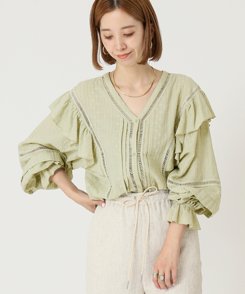 B.C STOCKレースシャツ/ブラウス B.C STOCK ブラウス シャツ 「追加」「WEB限定」手洗い可 / 総