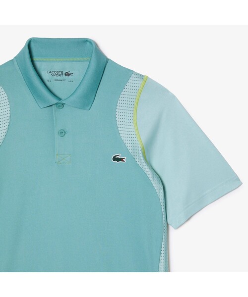 LACOSTE ポロシャツ メッシュ切り替えウルトラドライテニス
