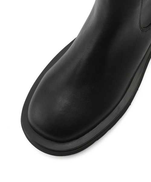 新品未使用品　アダムエロペ　ストレッチミドルブーツ　ラベンダー　24.5 新品未使用品 アダムエロペ ストレッチミドルブーツ ラベンダー 24.5の