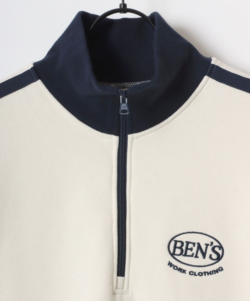【新品・未使用】SMILES DAVIS スウェット BEN DAVIS ベンデイビス 切り替え クルーネックスウェット 裏