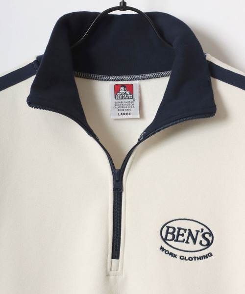BEN DAVIS トレーナー スウェット DAVIS/ベンデイビス LINE HALF