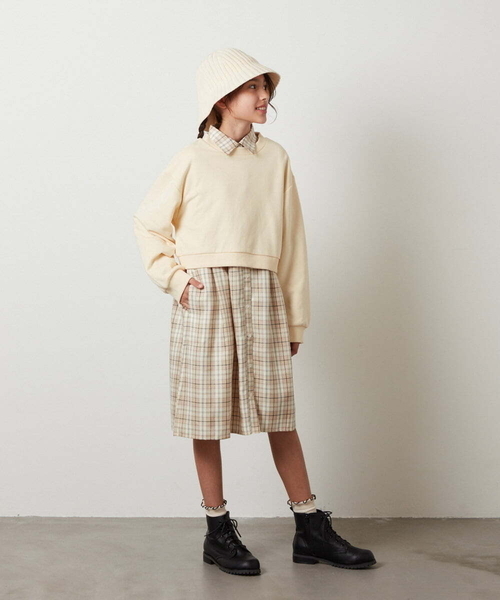 a.v.v ワンピース 「160」「2点セット」チェックシャツワンピ