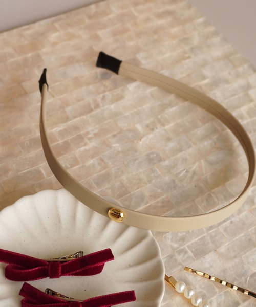 カチューシャ 「 ammy. / エイミードット 」 ワンポイント ゴールド