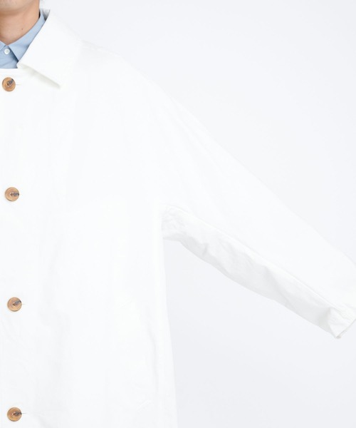 ステンカラーコート コート 「WELLDER」Dolman Sleeve Balmachan Coat メンズの画像