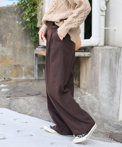 FREAK'S STORE（フリークスストア） スラックス パンツ ウーリー